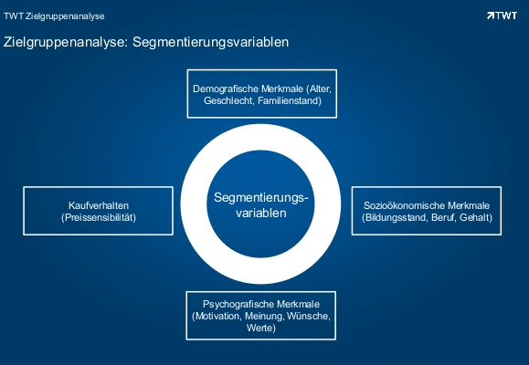 Segmentierungsvariablen für die Zielgruppenanalyse