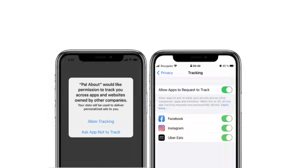 Apple lets users decide for themselves which app may track them and which may not.